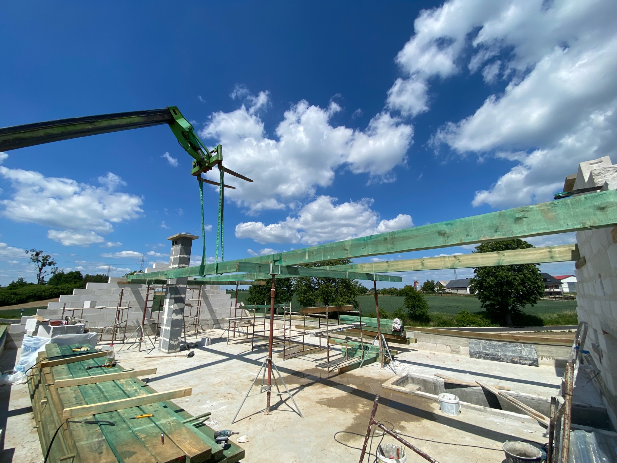 Konstrukcja dachu dwupołaciowego