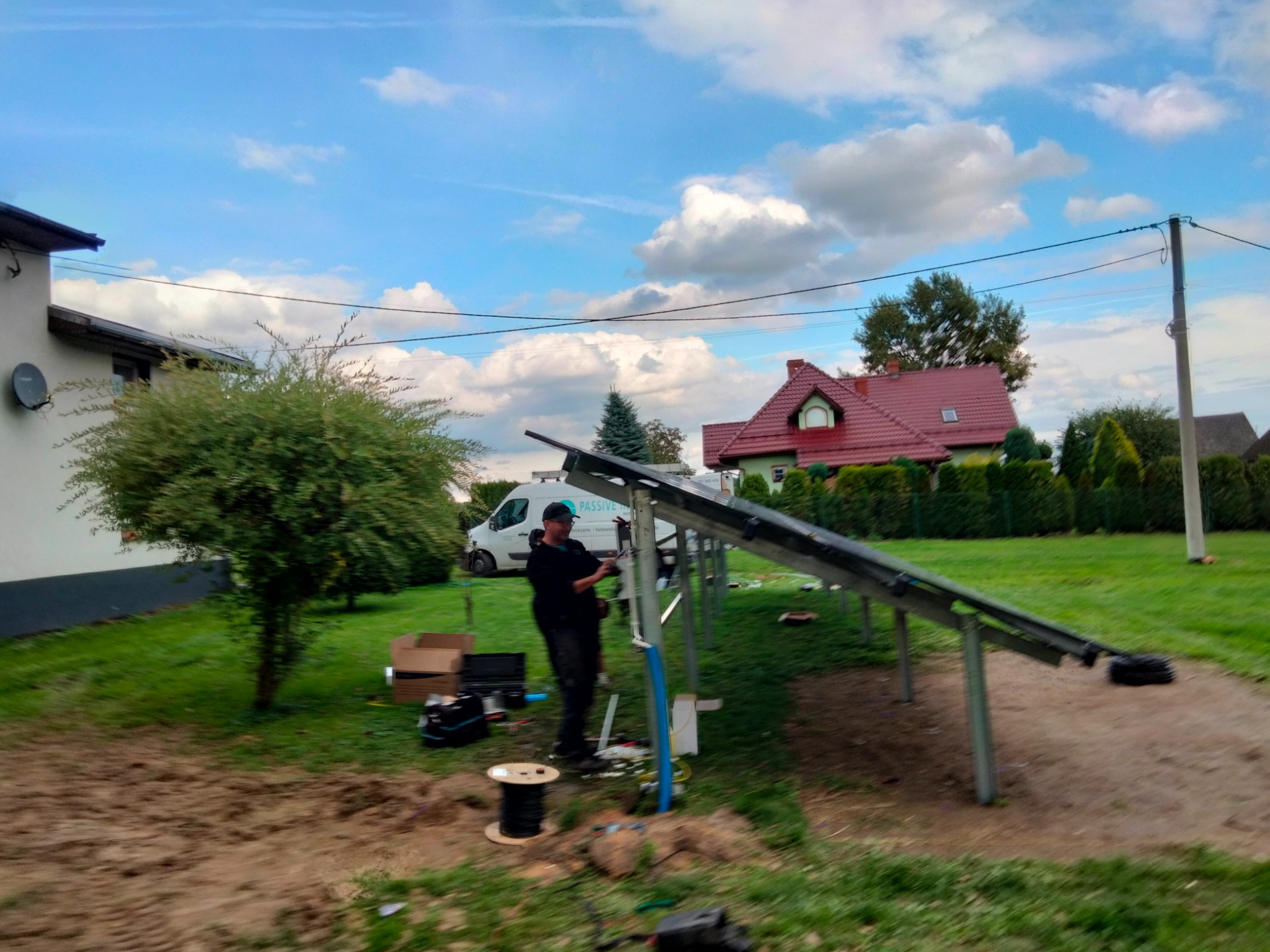 Montaż instalacji 9,9 kwp na gruncie - Żory