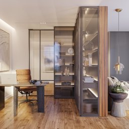 Wizualizacja wnętrza apartamentu Warszawa Ochota www.kodo.pl