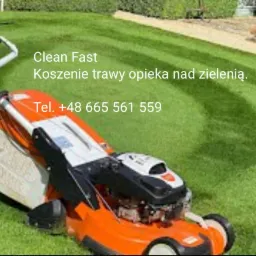 Koszenie trawników oraz opieka nad zielenią.