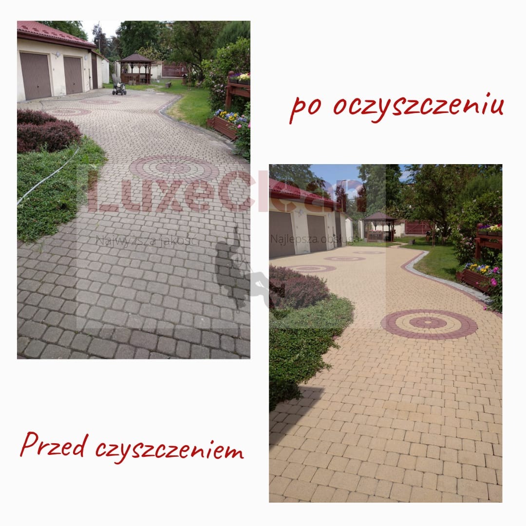 Czyszczenie kostki brukowej, impregnacja