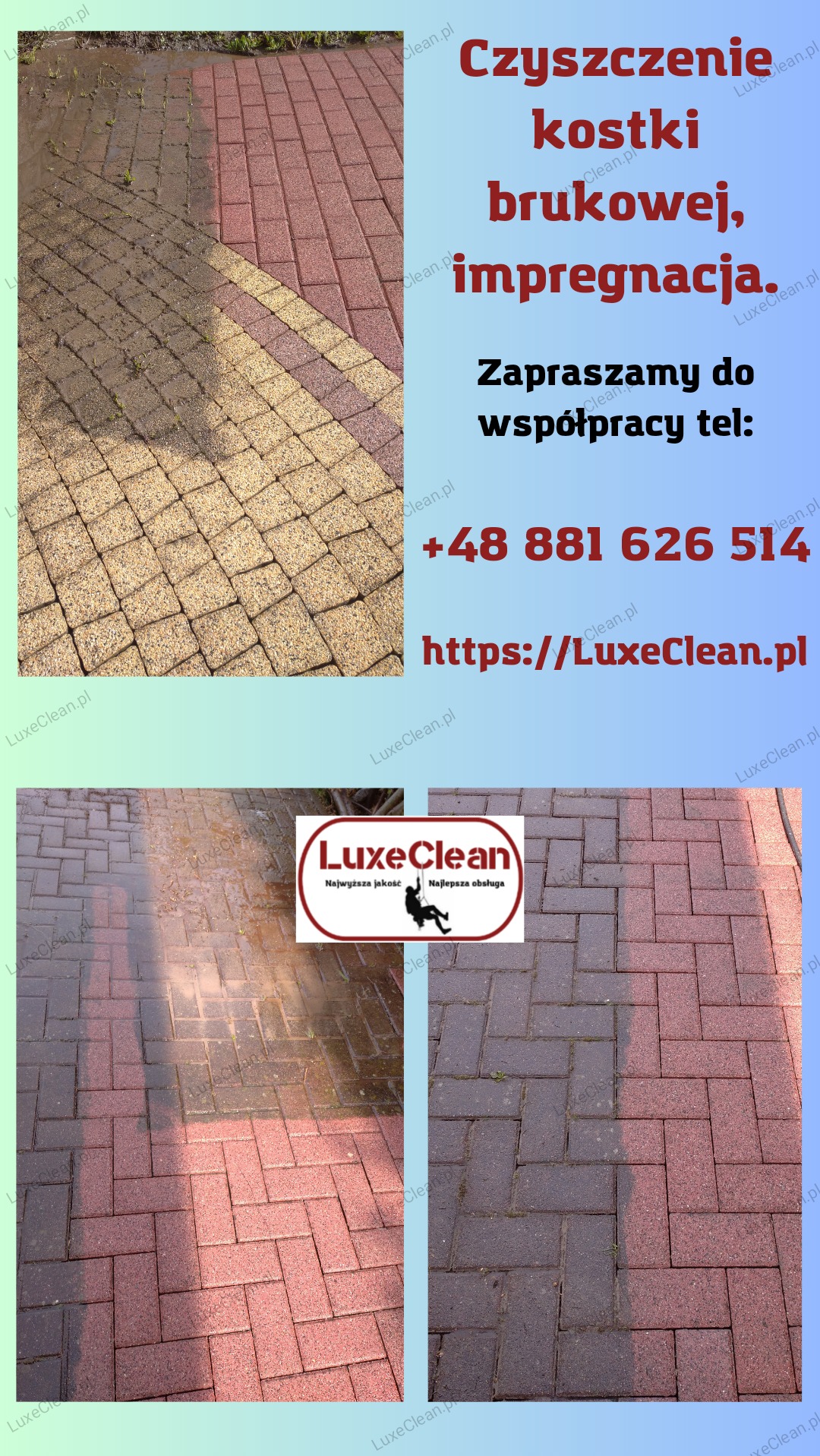 Czyszczenie kostki brukowej