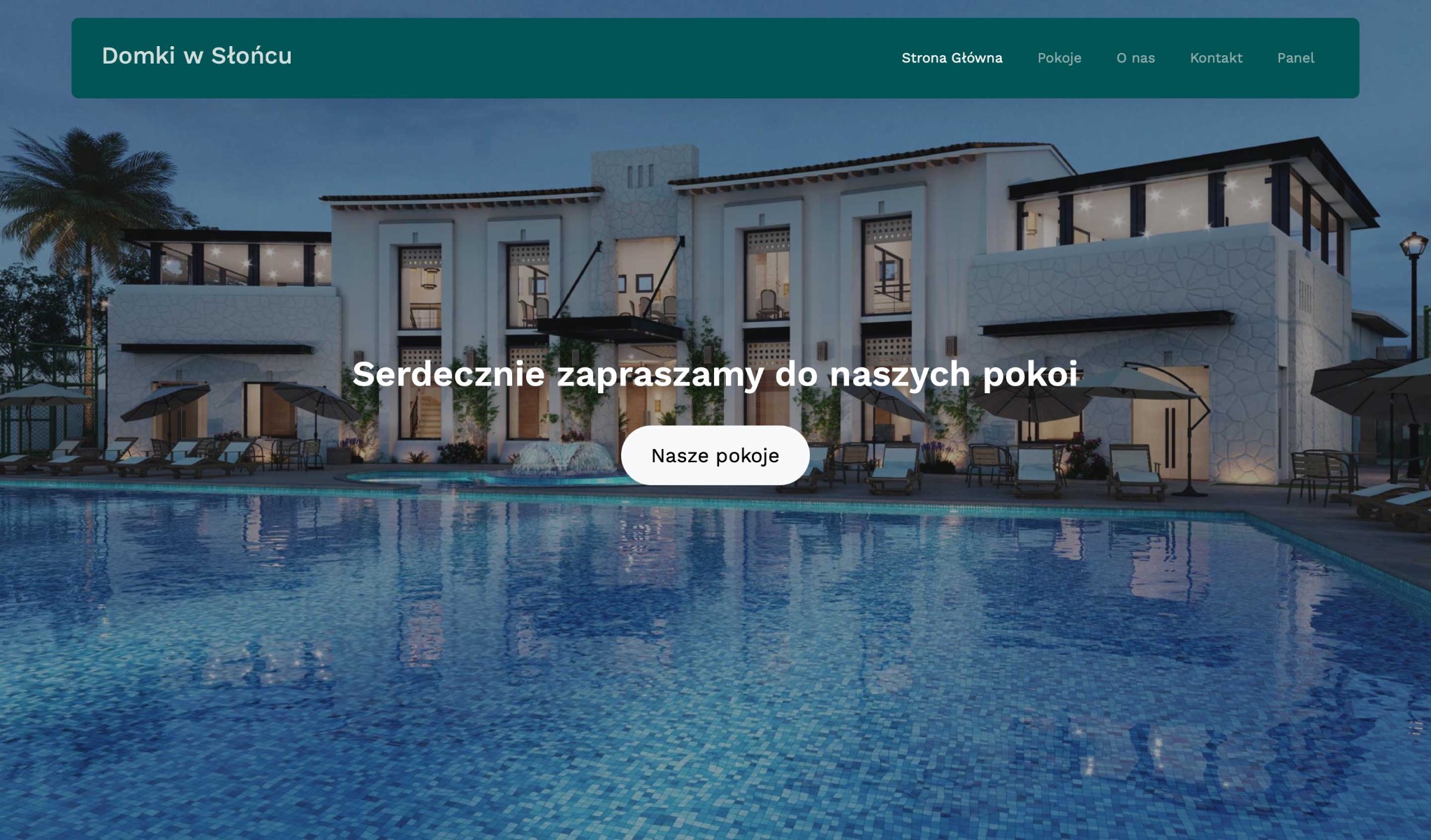 Portal przygotowany dla pensjonatów, pokoi, apartamentów.