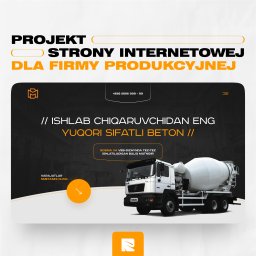 Projekt strony internetowej dla firmy produkcyjnej