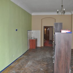 Klasztor- remontowane pomieszczenie