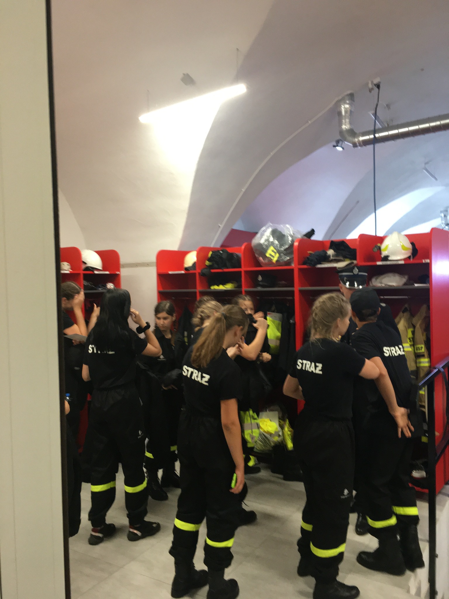 Wnętrza OSP -szatnia