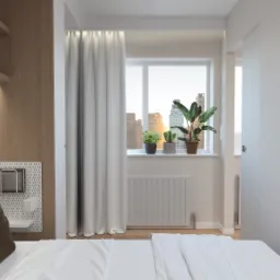 Sypialnia w mieszkaniu 37m2