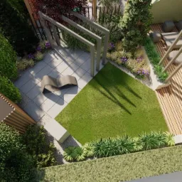 Mały klimatyczny ogród.