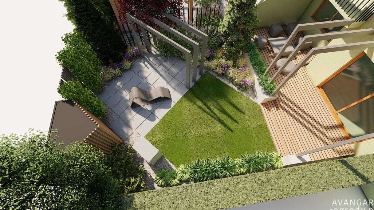 Mały klimatyczny ogród.