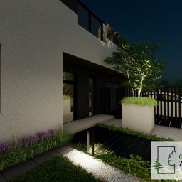 Ogrody Zamaro Urszula Zamaro-Baran - Nocna wizualizacja, Projekt ogrodu Elbląg, Malbork, Pasłęk, Gdańsk