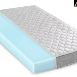 ALVARE Polski Producent materacy - Przekrój materaca z pianką HR Elastic o wysokiej elastyczności, ukazujący strukturę wewnętrzną i komfort użytkowania.