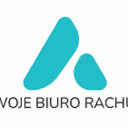 Turkusowe logo firmy S&A - Twoje Biuro Rachunkowe na białym tle.