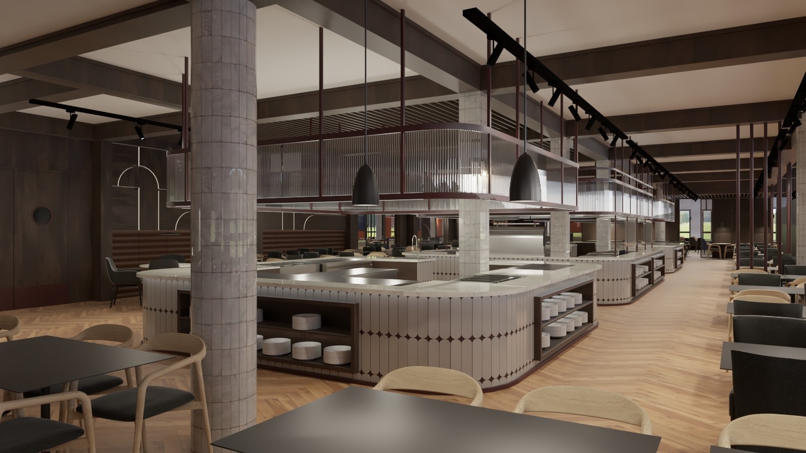 Restauracja w hotelu Sandra w Pogorzelicy nad morzem.