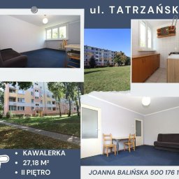 Do sprzedania kawalerka o powierzchni 27,18 m² na 2 piętrze w 4-piętrowym bloku przy ul. Tatrzańskiej.
W mieszkaniu pozostają wszystkie meble oraz sprzęty AGD widoczne na zdjęciach.
