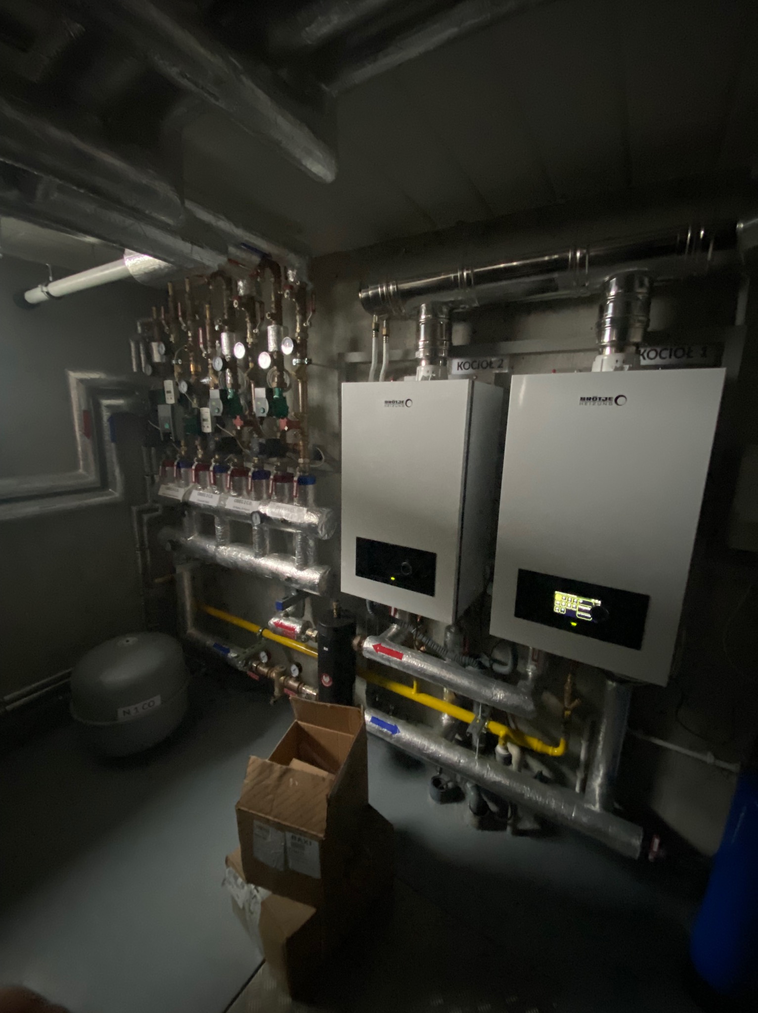 Kotłownia w zespole budynków mieszkalnych - bloki