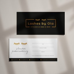 Identyfikacja wizualna dla firmy

Lashes by Ola - stylizacja rzęs i brwi

Projekt logotypu oraz voucherów podarunkowych