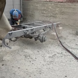 Piaskowanie ramy Iveco :) u klienta :)