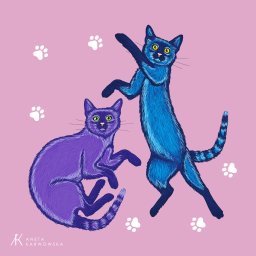 Aneta Karwowska – ArtDesign - Ilustracja z motywem kocim