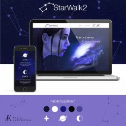 Projekt landing page StarWalk2