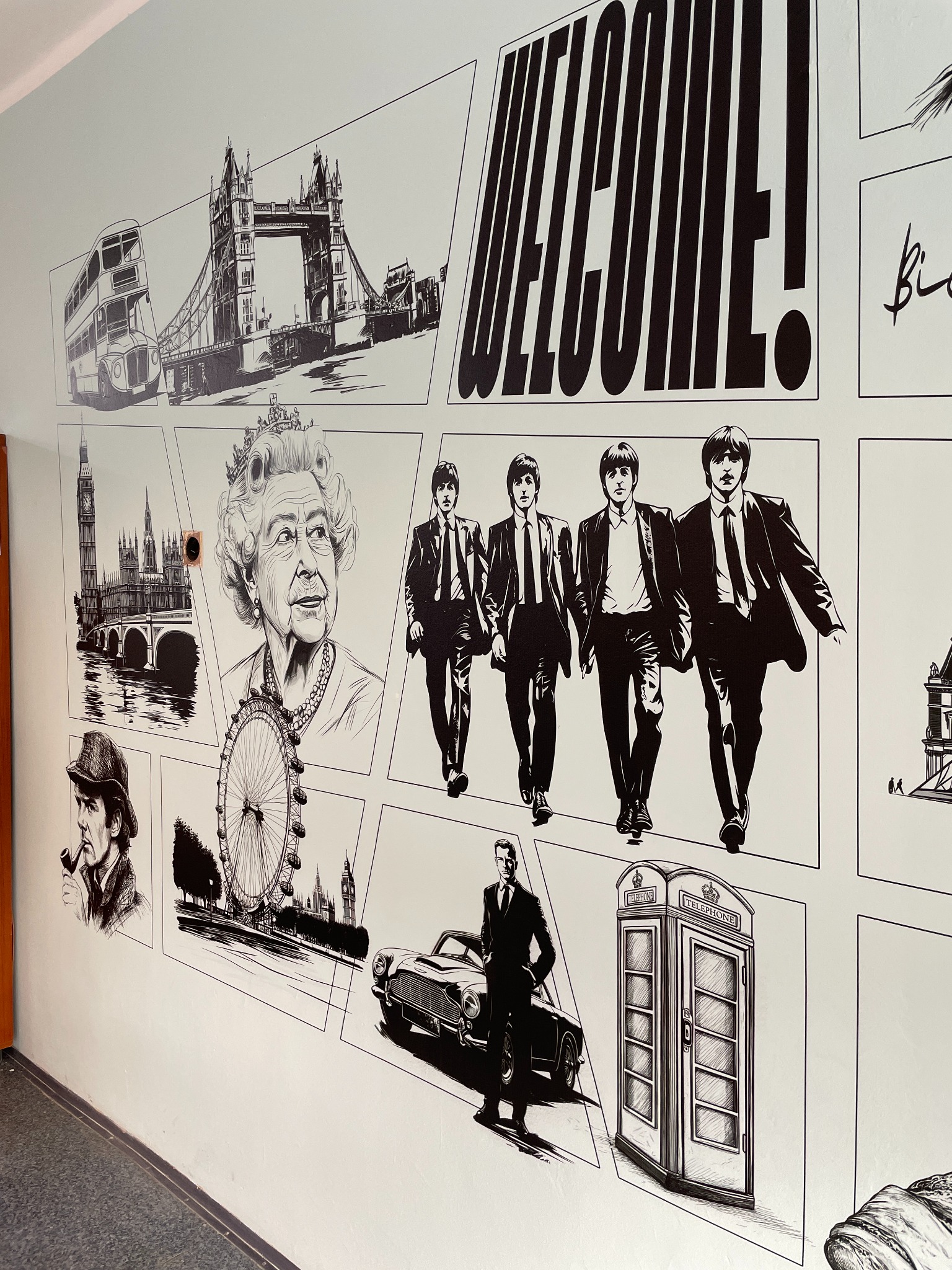 Mural dla szkoły podstawowej SP.23 w Sosnowcu.