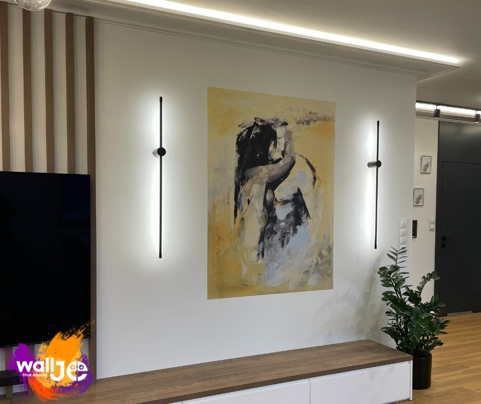 Druk ścienny w Wieliczce, reprodukcja obrazu wykonana drukiem ściennym