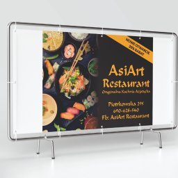 Banner zewnętrzny dla firmy AsiArt Restaurant

Zakres prac:
Projekt graficzny
Druk materiałów