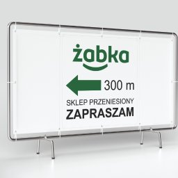 Banner reklamowy dla Sklepu Żabka:

Zakres prac:
Projekt graficzny
Druk materiału