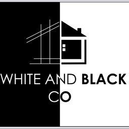 White and black - Sufit Napinany w Salonie Warszawa