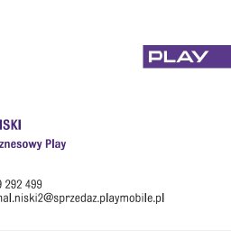 Wizytówka - Doradca Biznesowy Play - Michał Niski