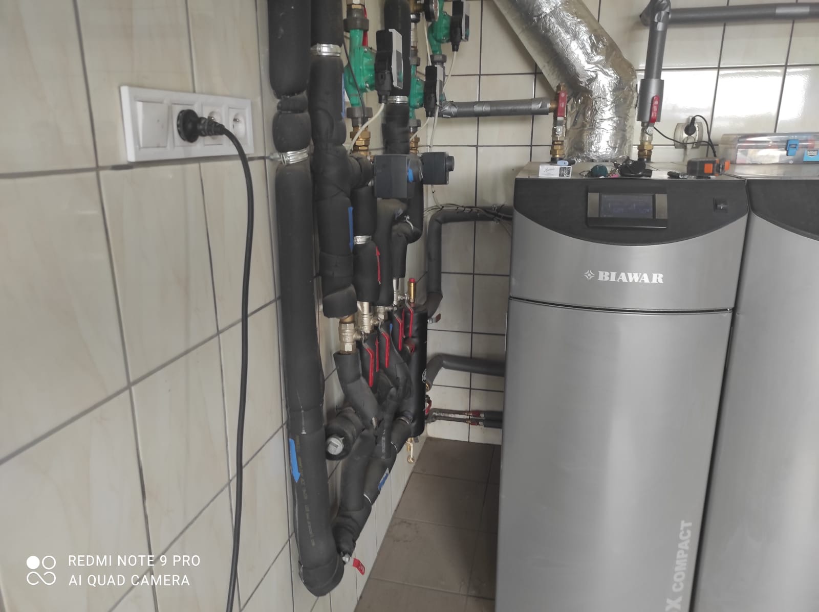 Instalacja, piec pelletowy + bufor ciepła