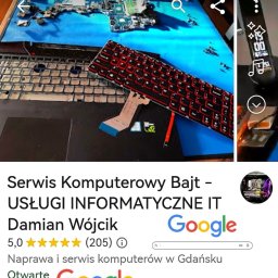 Serwis Bajt Usługi Informatyczne IT Damian Wójcik - Programowanie Baz Danych Gdańsk