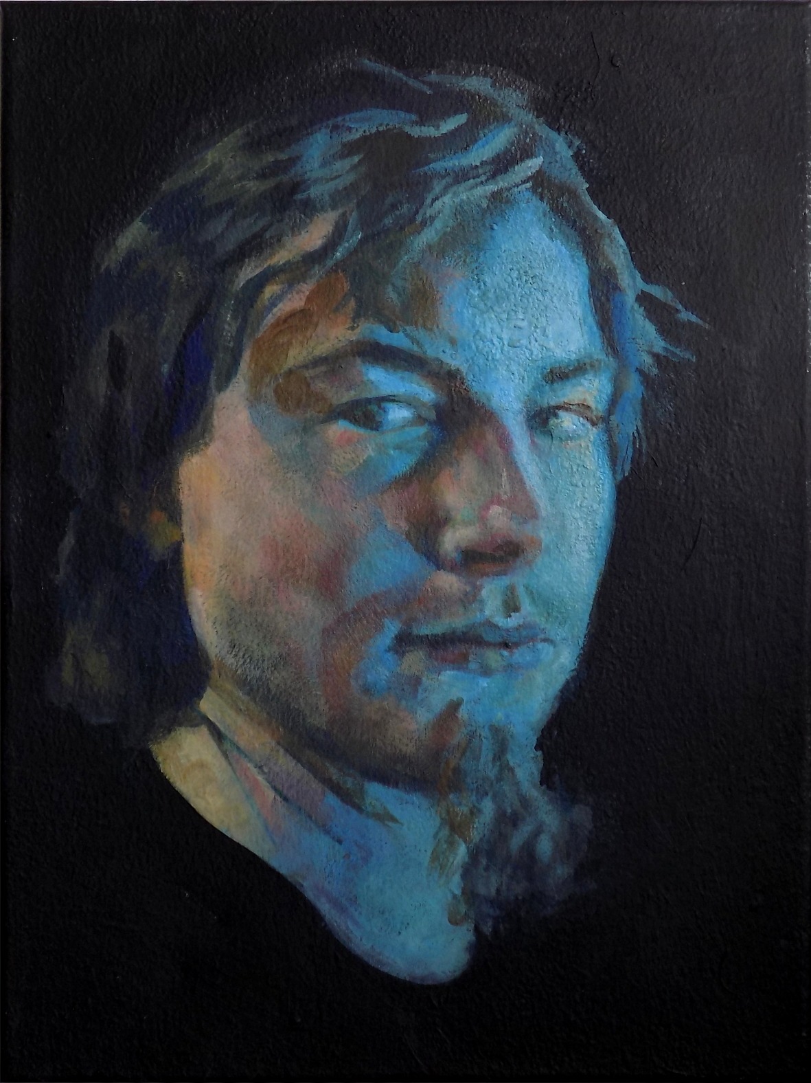 'strachy' akryl na płótnie, 30x40 cm