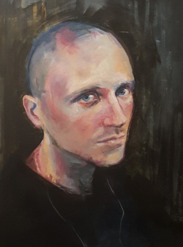 portret, olej na płótnie, 50x70, 2022
