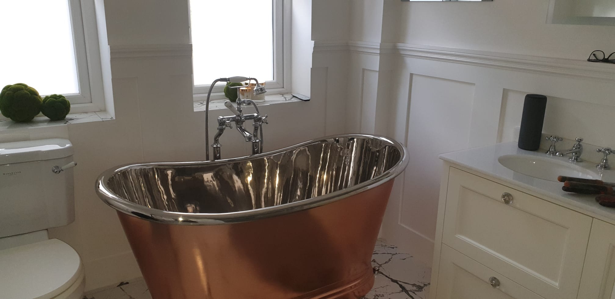 Generalny remont łazienki, montaż armatury - projekt zakończony.