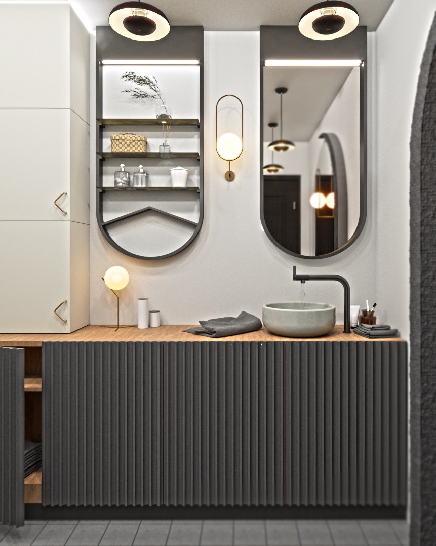 Projekt eleganckiej łazienki 🫧