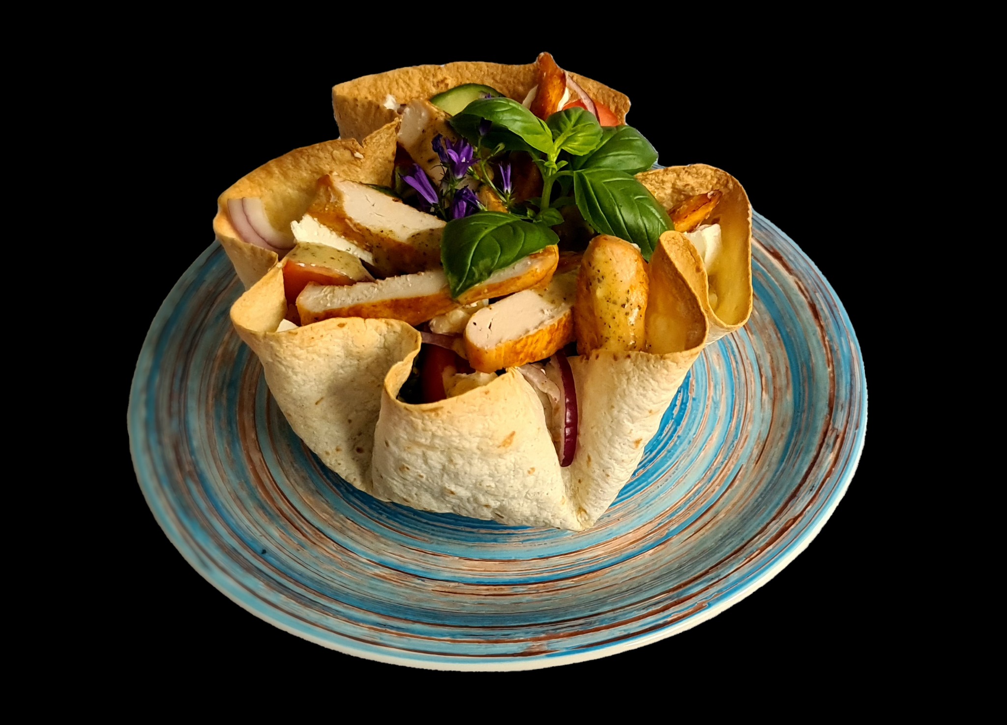 sałatka z grillowanym kurczakiem