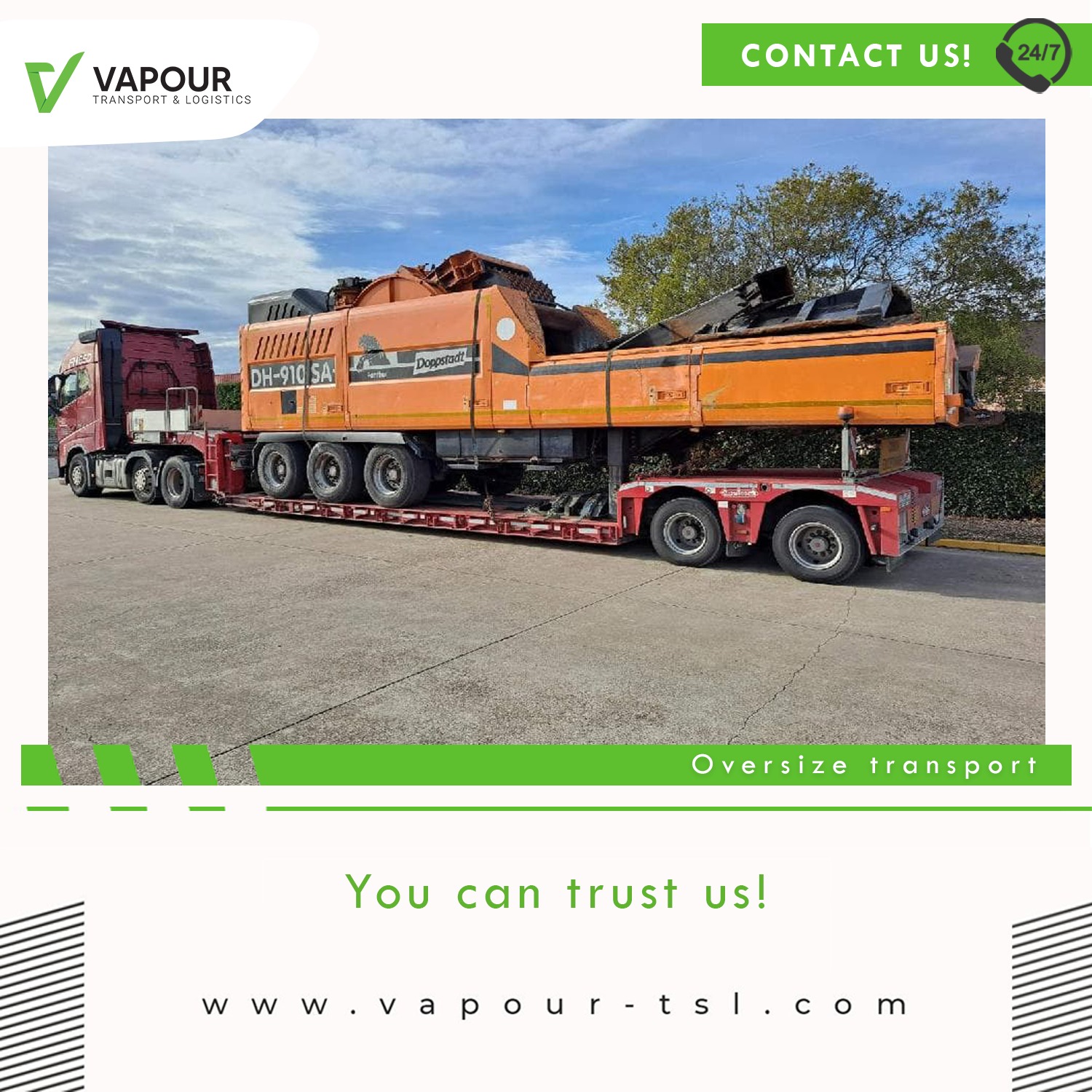 Oversize transport - transport nienormatywny / ponadgabarytowy