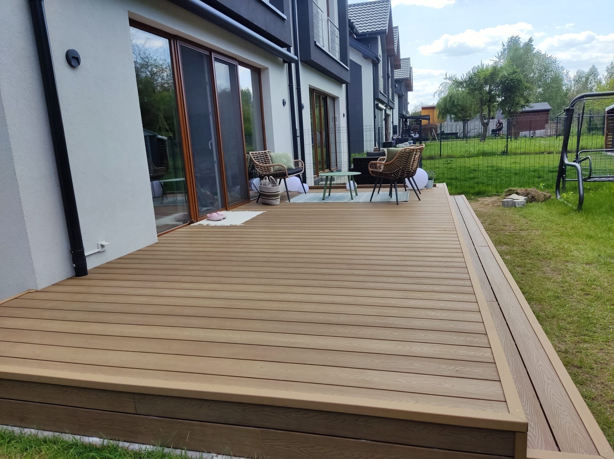 taras na bloczkach betonowych