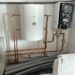 Montaż pompy Ciepła Bosch 8kW (brak zdjęcia po skończonej realizacji