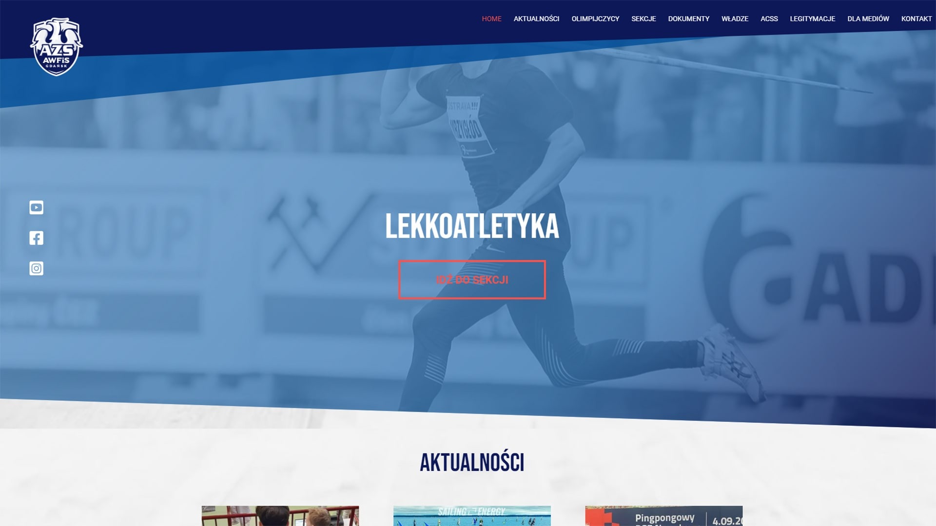 Strona klubu sportowego