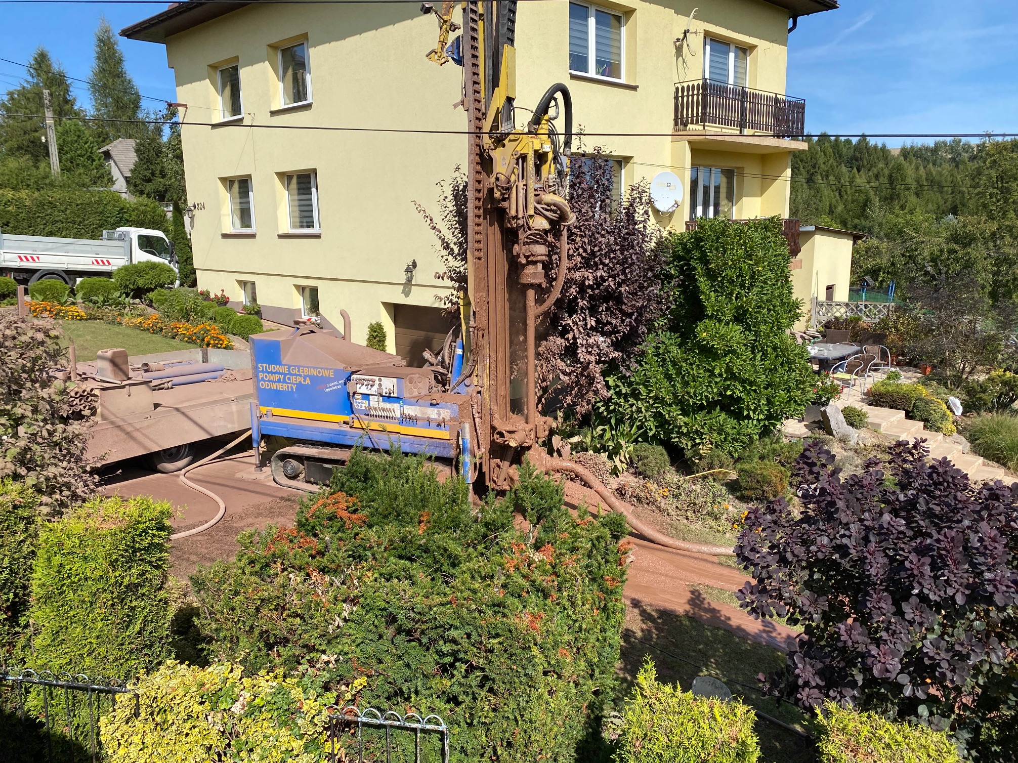 Arche Wiercenie studni, Odwiert studni głębinowej, Studnie wiercone. Studnia Głębinowa Kęty 30m