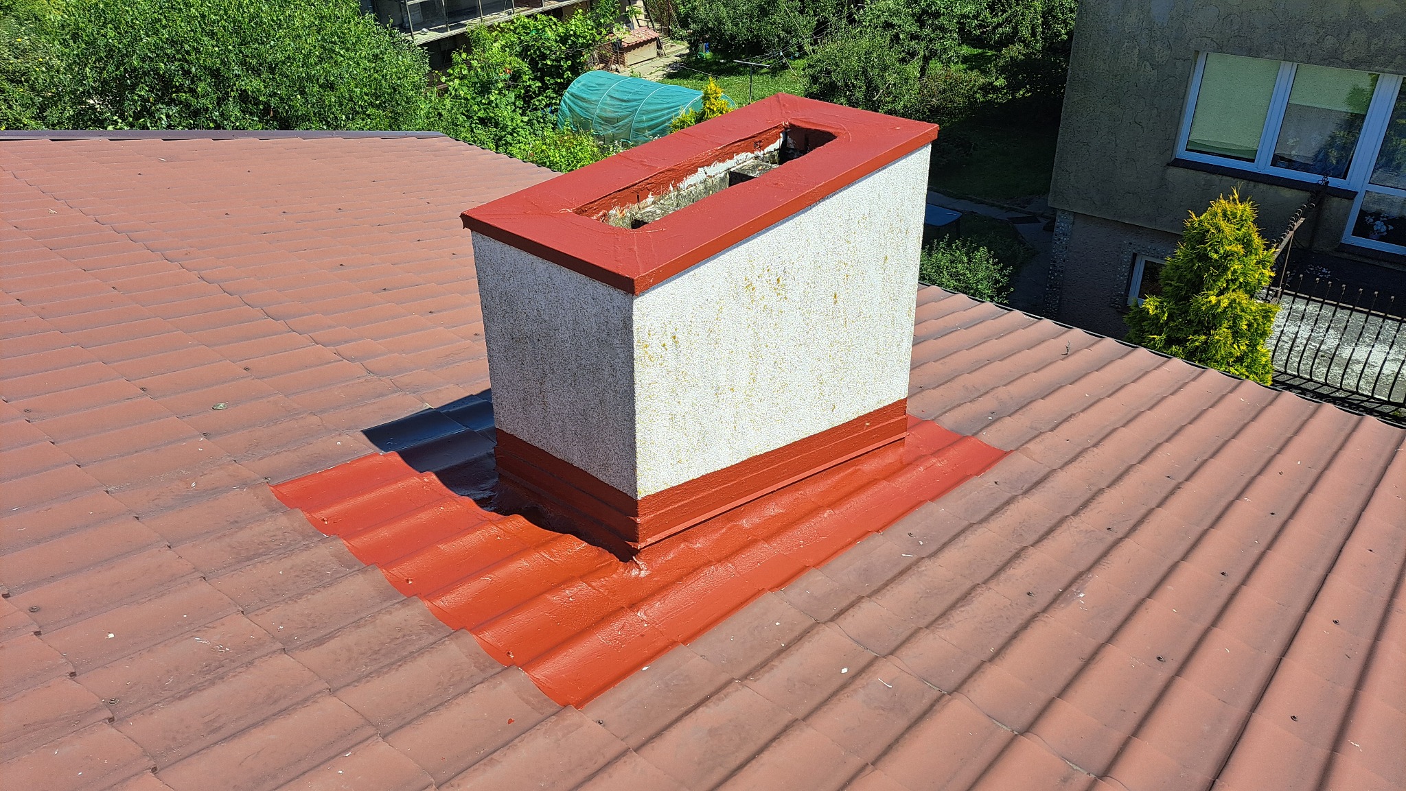 uszczelnienie komina - płynna membrana poliuretanowa