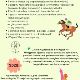 zielona szkoła  dla dzieci 6+  
dla grup minimum 10 , maksimum 18 osób- ZIMA 2022/2023
wolne  terminy w styczniu 2023

www.obozydzieciece.pl 