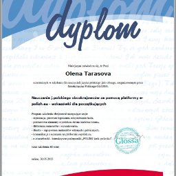 Nauczanie języków obcych Olena Tarasova - 