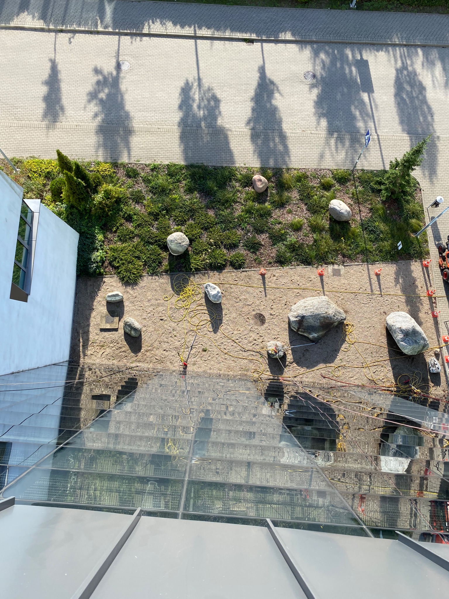 Mycie z dostępu linowego.