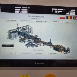 Kompletna automatyka linii montażowej materacy dla klienta w Rumunii