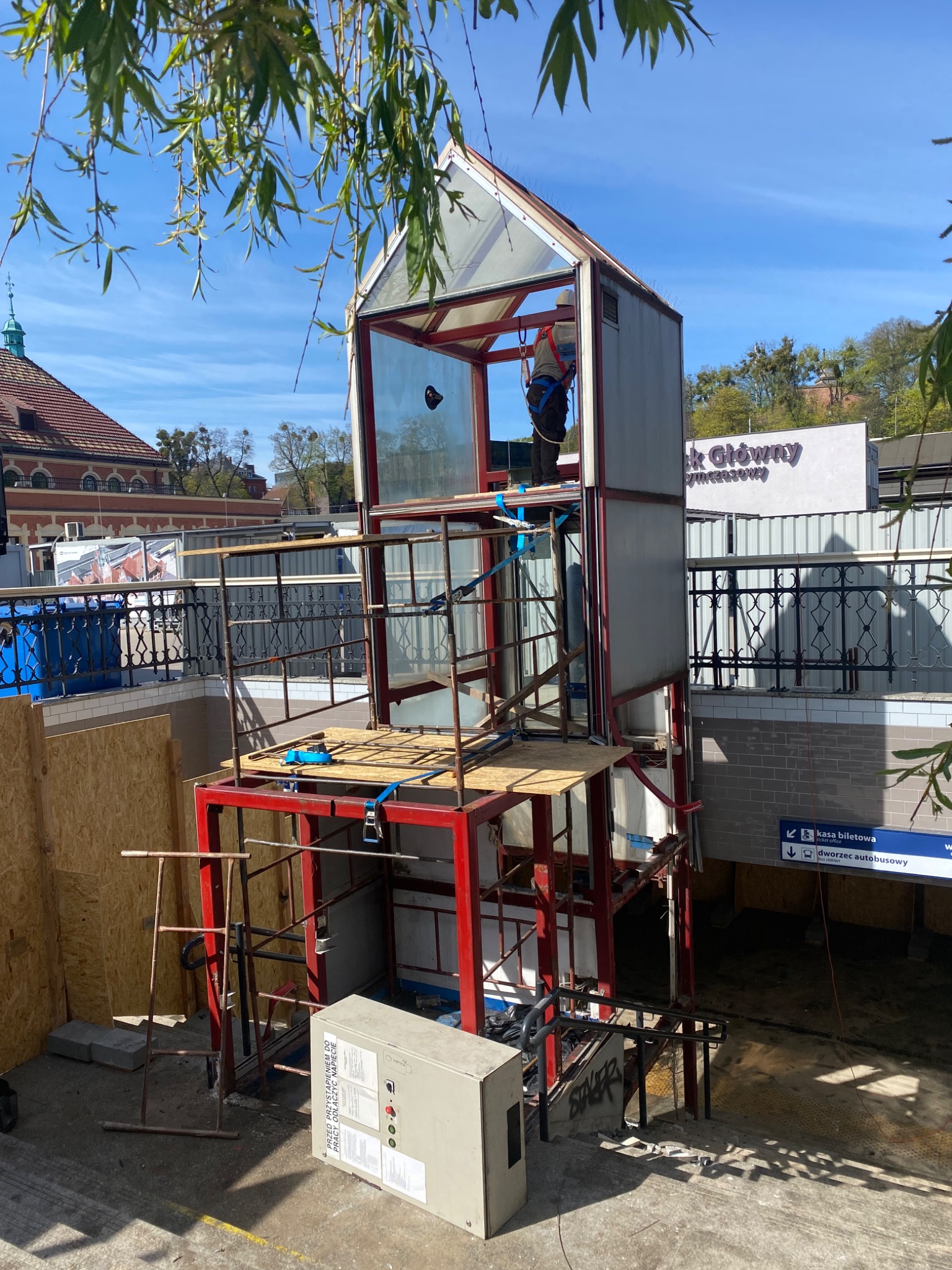 Rozbiórka szybu Gdansk