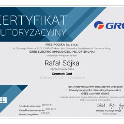 Autoryzowany partner Gree (systemy VRF GMV)