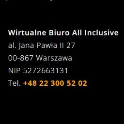 Wirtualne Biuro All Inclusive - Biuro Wirtualne Warszawa