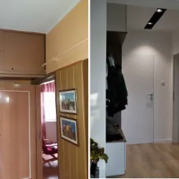 Przedpokój w kamienicy: PRZED i PO